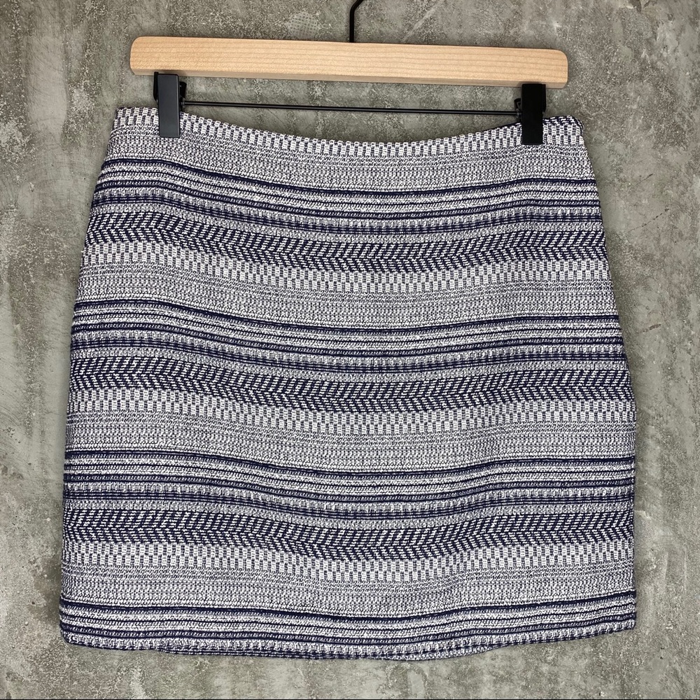 Banana Republic | Navy Striped Pencil Mini Skirt
